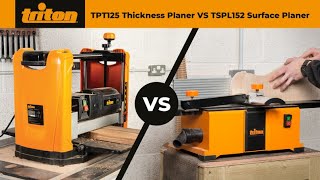 Triton TPT125 Thicknesser amp TSPL152 Surface Planer  Jointer – A Comparison Guide [upl. by Kazmirci]