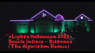 Boucle Infinie  Distance The Algorithm Remix  xLights Halloween 2023 [upl. by Leirrad]