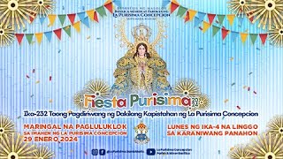 Enero 29 2024  500 PM  Maringal na Pagluluklok sa Dambana ng Imahen ng La Purisima Concepcion [upl. by Dorise]