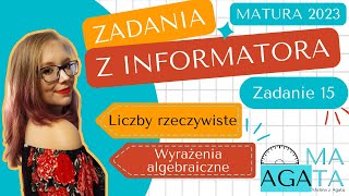 Zadanie 15  Zadania z informatora Matura 2023 zakres podstawowy [upl. by Haridan752]