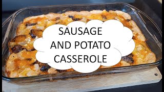 Sausage and Potato CASSEROLE Recipe  Quick TASTY EASY Dinner [upl. by Ahsaekal]