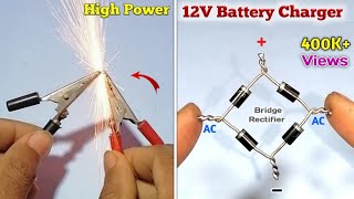 How to Make a 12 Volt Battery Charger at Home  12V Battery Charger  Homemade 12V Battery Charger [upl. by Byler]