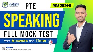 PTE Speaking Full Mock Test with Answers  May 2024II  LA Language academy PTE NAATI IELTS [upl. by Ferdy]