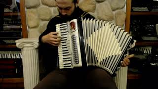 3684  Black White Noble Nobility Piano Accordion LM 41 120 699 [upl. by Grote]