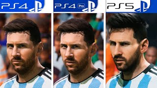 EA Sports FC 24 FIFA 24  PS4  PS4 Pro  PS5  Graphics Comparison  Analista De Bits [upl. by Eserehc675]