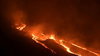 Lava flows from the erupting Pacaya Volcano in Guatemala  AFP [upl. by Lemert164]