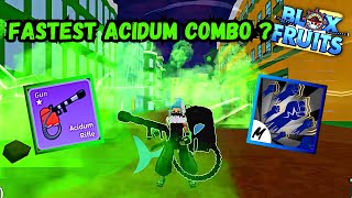 〖Fastest Acidum Rifle One Shot Combo〗Blox Fruits Bounty Hunting [upl. by Pegeen]