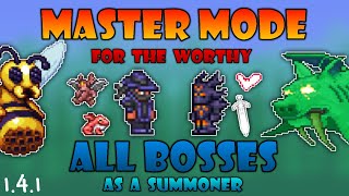 Master Mode For the Worthy  All Bosses as a Summoner  Terraria 14 [upl. by Anitnatsnoc]