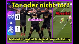 Tor oder nicht Tor ✅⛔ Real Madrid gewinnt hitziges Achtelfinalduell gegen RB Leipzig👑 [upl. by Akitan]