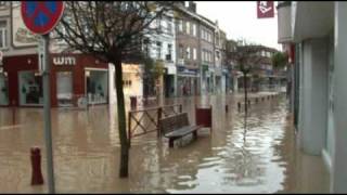 Inondations à Wavre et Limal en novembre 2010 [upl. by Sukramaj]