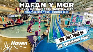 FULL WALKING TOUR INC POOL HAVEN HAFAN Y MOR NORTH WALES  HAVENS BEST SWIMMING POOL [upl. by Otrebireh]