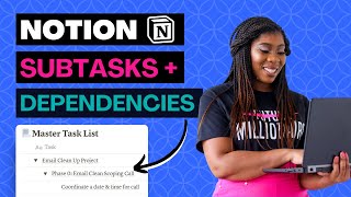 How to Create Notion Subtasks and Dependencies  Notion Tutorial for Business [upl. by Lenroc]