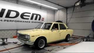 Datsun 510 from Switzerland on Dyno [upl. by Tamqrah656]