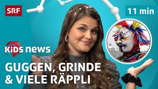 SRF Kids News Fasnacht in der Schweiz – Guggenmusik Kostüme amp Konfetti  Kindervideos [upl. by Luhar]