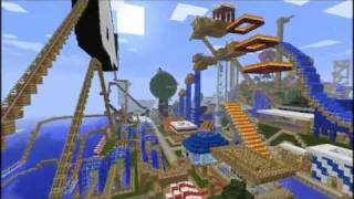 Minecraft Funland Amusement Park Custom Map Part 1 [upl. by Azilef]