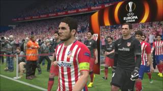 UEFA Europa League Anthem in PES 2016 Hamburg 2010Amsterdam 2013 [upl. by Aihsemak]