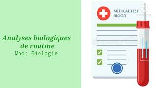 Biologie  Analyses biologiques de routine [upl. by Verdi444]