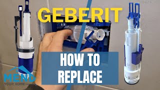 Toilet Running or Not Flushing Replace Geberit Flush Valve Concealed Cistern FIX [upl. by Wrigley]