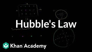 Hubbles law  Scale of the universe  Cosmology amp Astronomy  Khan Academy [upl. by Nivel111]