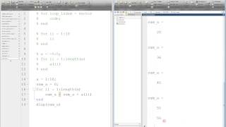 MATLAB For Loop Tutorial [upl. by Rehtul]