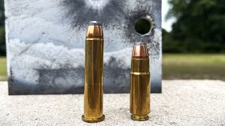 458 Socom vs 4570 Completely Different On Mild Steel [upl. by Renruojos642]