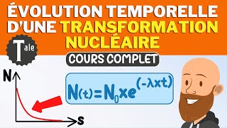 Évolution temporelle dune transformation nucléaire  cours de physique chimie spé terminale [upl. by Animlehliw]