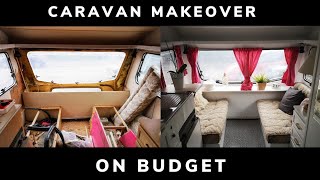 Caravan renovation before and after  Caravan makeover uk CARAVAN DIY PROJECT [upl. by Babby474]