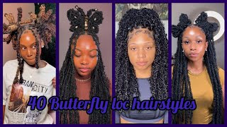 40 Amazing Butterfly Loc Hairstyles 🦋🦋 2023 Bobs amp Styles🦋🦋 [upl. by Eah]