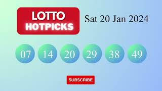 LottoHotPicks Draw Results on Sat 20 Jan 2024 The National Lottery UK [upl. by Rhodia]