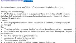 Hypopituitarism and hormone replacement [upl. by Noirad130]