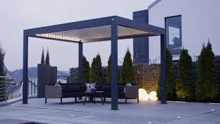 BAUHAUS TV  Pavillon LamellenPergola Werbeclip [upl. by Leverett]