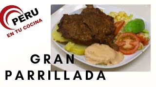 parrillada no bailable 🟥⬜🟥como hacer parrillada de carne peruana [upl. by Zanas774]