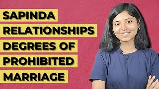 Sapinda Relationships  Degrees of prohibited Marriage  Hindu Marriage Act 1955  Family Law [upl. by Accisej]