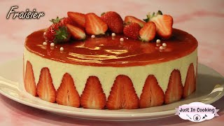 Recette de Fraisier à la Crème Diplomate [upl. by Merow612]