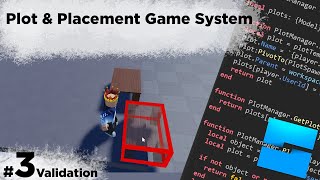 How to create a Plot Placement System in Roblox 3  Validation [upl. by Asilram]