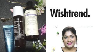 MANDELIC ACID  cures blackhead whiteheads bumps Korean Skincare  Wishtrend [upl. by Anelegna]