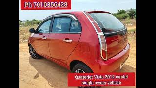 Tata Indica quaterjet Vista 2012 model single owner all document current very low price [upl. by Rbma575]