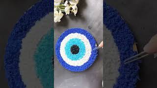 Evil eye with the help of tissue paper ✨evileye diy craftideas viralvideo Guptapayalcraft [upl. by Naitirb25]