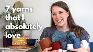 7 affordable highquality yarns and what I made from them  HERBGARDEN knitwear [upl. by Yanel203]