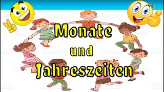 German lesson Months of the year  Die Monate lernen  TEST  Die Jahreszeiten Deutsch lernen [upl. by Geller16]