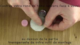 Bouton à Recouvrir  Tuto  DIY [upl. by Elinnet]