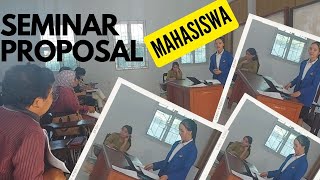 Cuplikan seminar proposal penelitian skripsi mahasiswa [upl. by Nyrehtak]