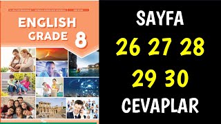 8Sınıf İngilizce Ders Kitabı Sayfa 26 27 28 29 30 Cevaplar Anlatımlı [upl. by Kelci]