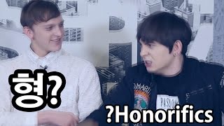 데이브한국말로 하는 외국인끼리 형이라고 해야되나 안해도되나요 Do foreigners in Korea need to use Honorifics to eachother [upl. by Reema860]