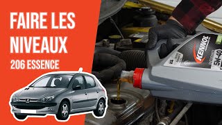 Faire ses niveaux Peugeot 206 14 8V 📏 [upl. by Mihsah]