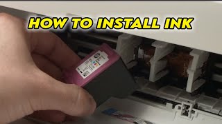 How to Install Ink Cartridges in HP Deskjet 2700e 2752e 2710e Printer [upl. by Donny]