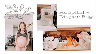 Packing Our Hospital  Diaper Bag 37 Weeks  First Time Mom [upl. by Hart819]