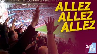 Aston Villa fans belt out brilliant rendition of chant Allez Allez Allez [upl. by Zoeller]