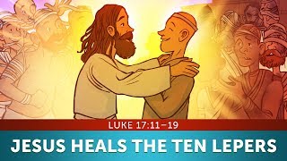 10 Lepers Bible Story for Kids  Luke 17  Thanksgiving Sunday School Lesson  ShareFaithkidscom [upl. by Brotherson]