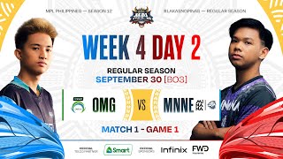 MPL PH S12  W4D2  OMG vs MNNE  GAME 1 [upl. by Whorton]